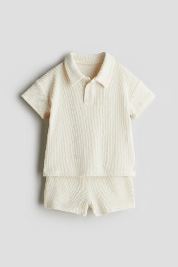 2 PIECE TEXTURE JERSEY SET