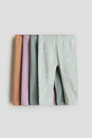 4 COTTON JERSEY TIGHTS