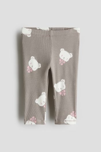 RIBBED AND COTTON TIGHTS
