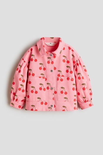 PRINTED GABARDINE JACKET