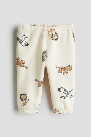 PRINTED AND FURRY INSIDE SWEATSHIRT JOGGER PANTS