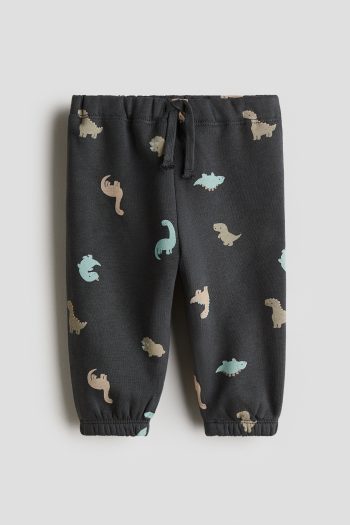 PRINTED AND FURRY INSIDE SWEATSHIRT JOGGER PANTS
