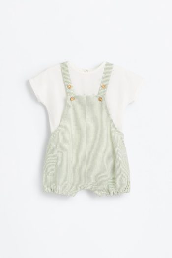 T-shirt and Dungaree Set