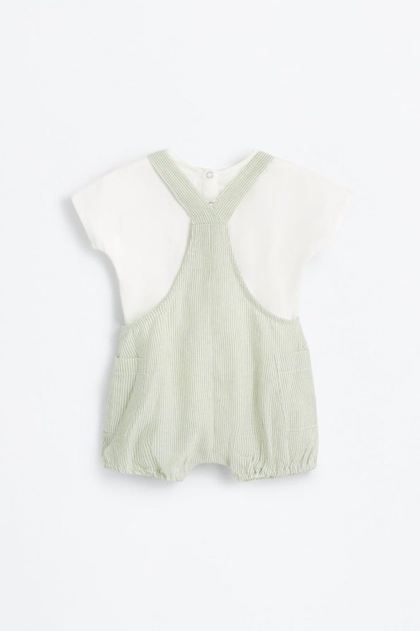 T-shirt and Dungaree Set