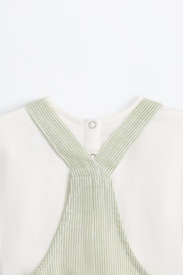 T-shirt and Dungaree Set