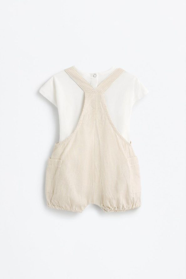 T-shirt and Suspender Bodysuit Set