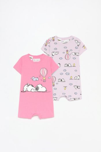 2-Pack Snoopy Peanuts™ Print Rompers