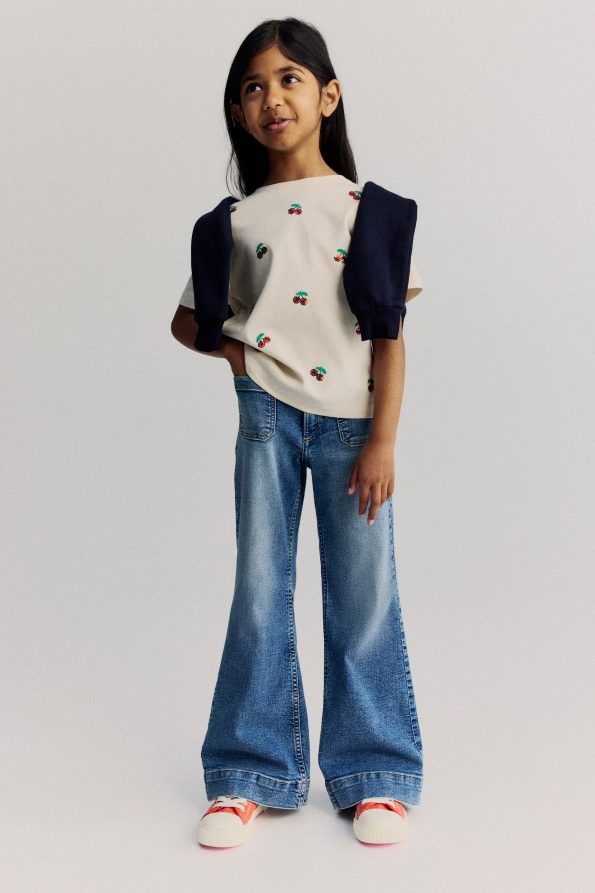 T-Shirt with Motif Details