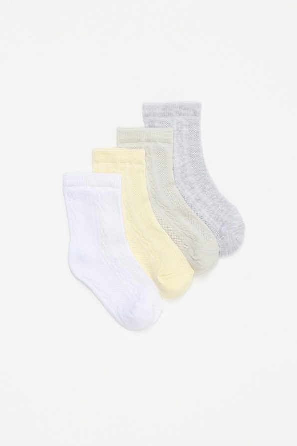4-Pack Long Knit Socks