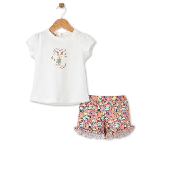 Alice Print T-shirt and Shorts Set