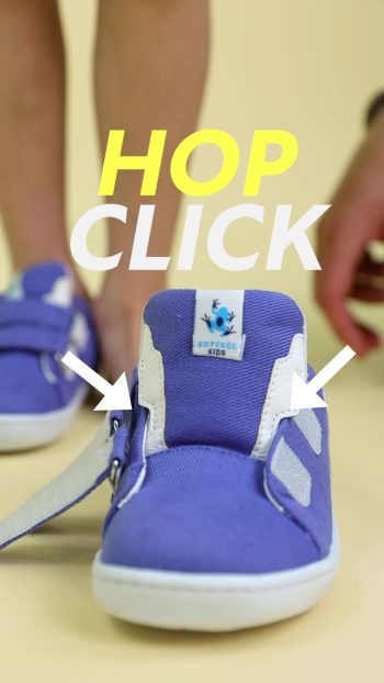 HOPFRÖG Smart Walker Recycled Canvas Eco Pink Barefoot Kids Shoes