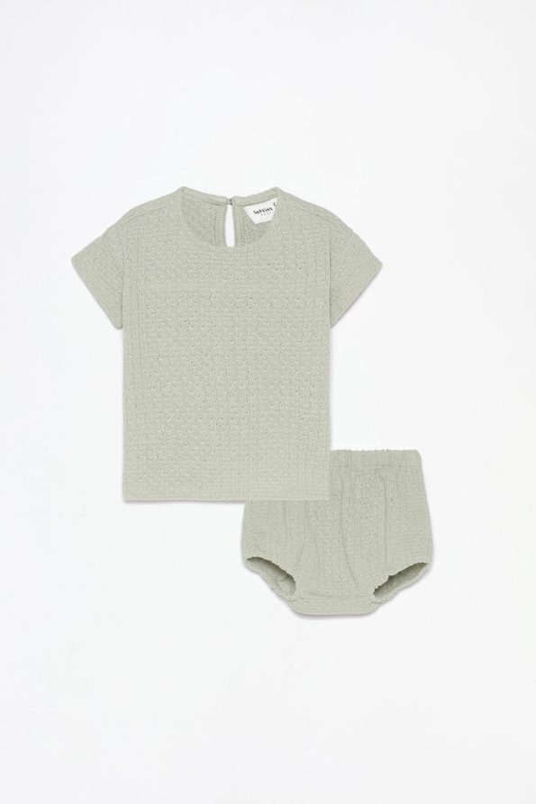 Knit T-Shirt and Panty Set