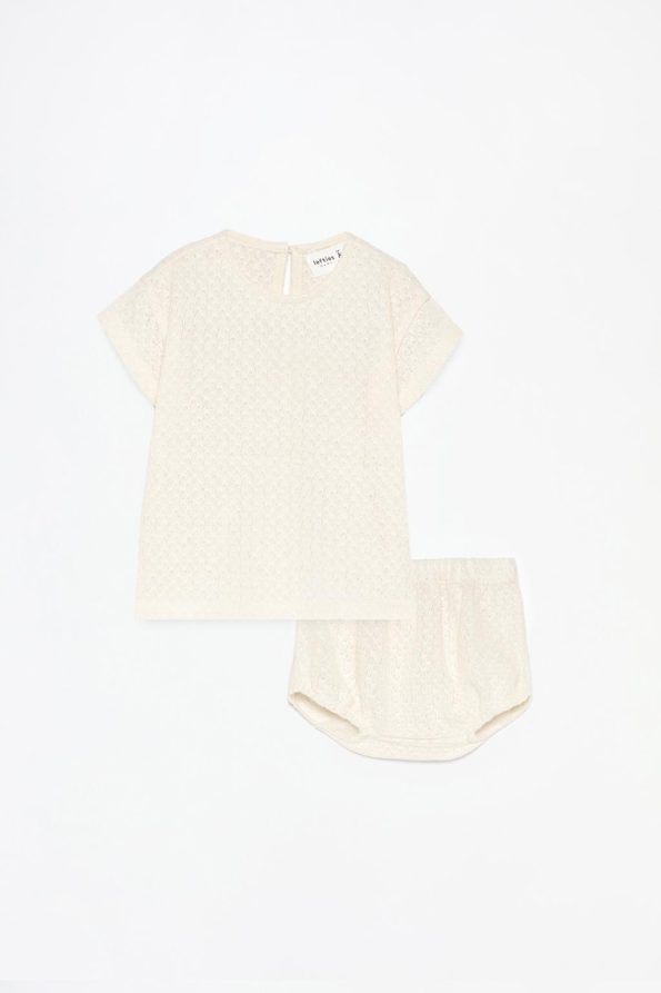 Knitted T-Shirt and Panty Set