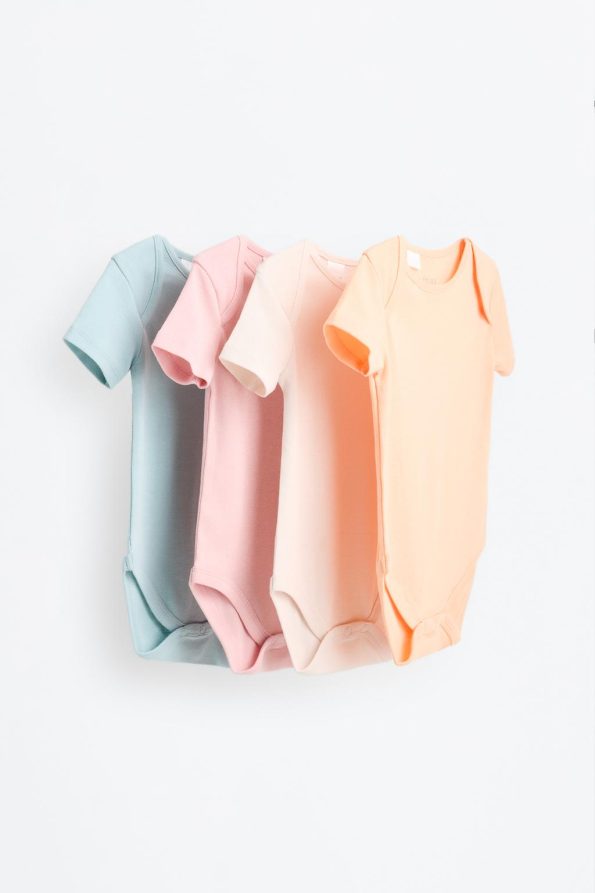 4-Pack Basic Long Sleeve Bodysuits