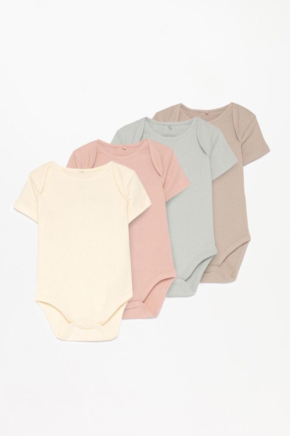 4-Pack Basic Long Sleeve Bodysuits