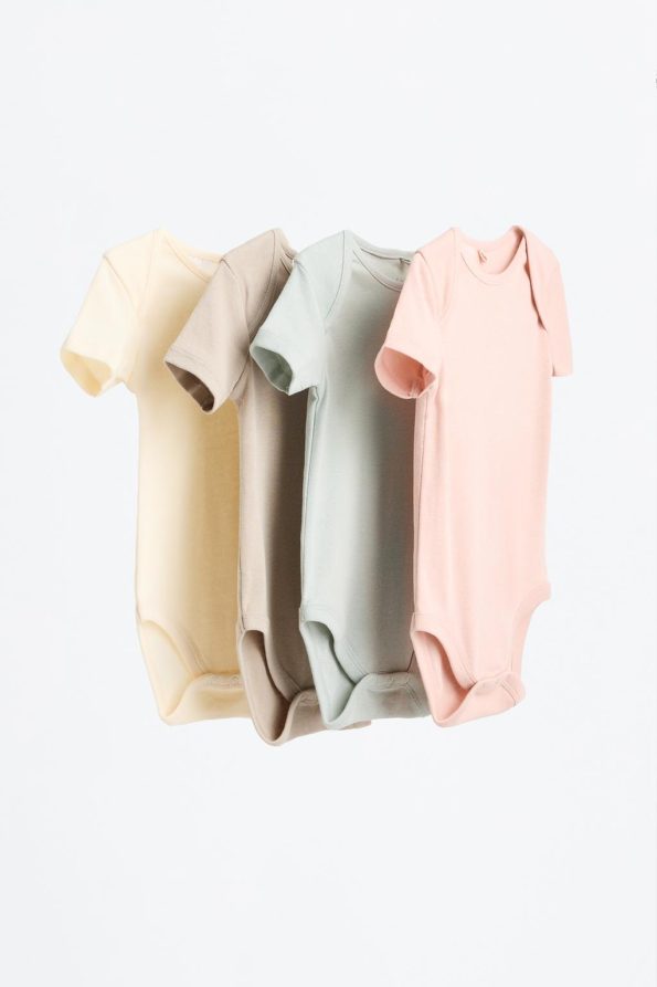4-Pack Basic Long Sleeve Bodysuits