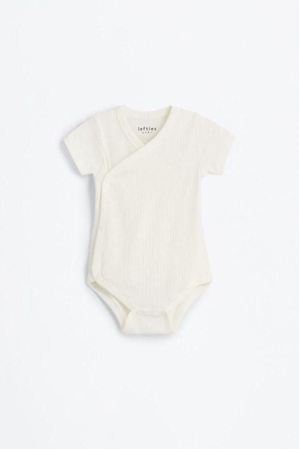 2-Piece Ribbed Kimono Bodysuit Set