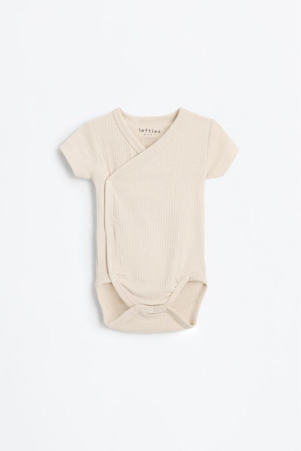2-Pack Ribbed Kimono Bodysuit Set