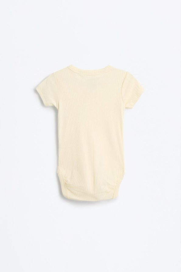 2-Pack Ribbed Kimono Bodysuit Set