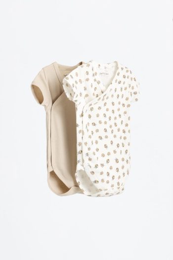2-Piece Coordinated Kimono Bodysuit Set