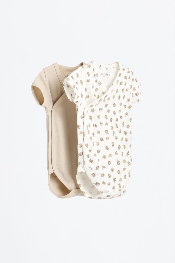 2-Piece Coordinated Kimono Bodysuit Set