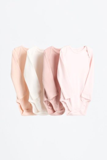 4-Piece Long Sleeve Bodysuit Set