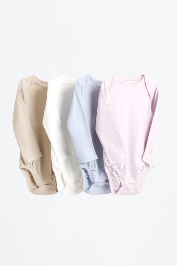 4-Pack Long Sleeve Bodysuits