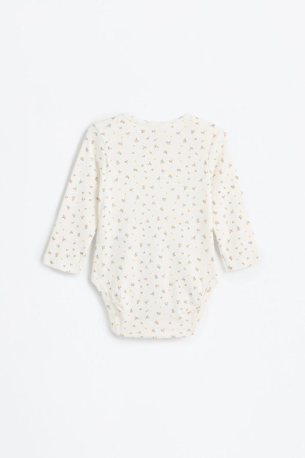 2-Pack Patterned Long Sleeve Bodysuits