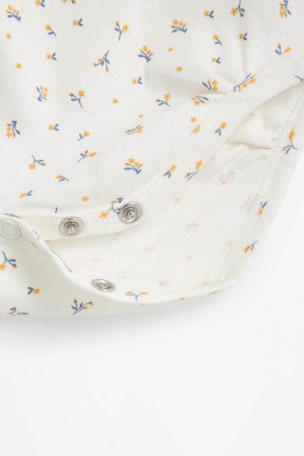 2-Pack Patterned Long Sleeve Bodysuits