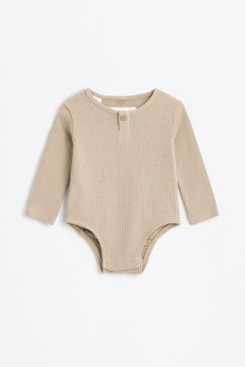 Waffle Fabric Bodysuit