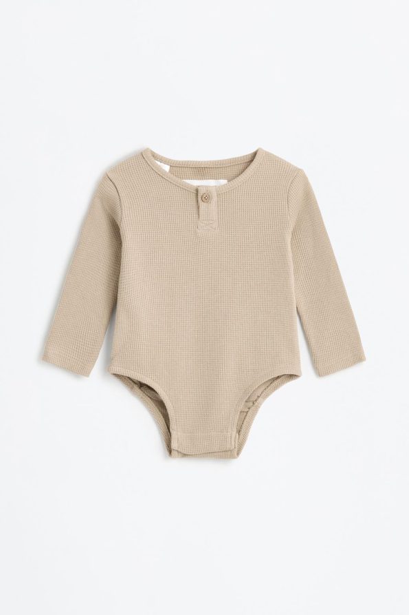 Waffle Fabric Bodysuit