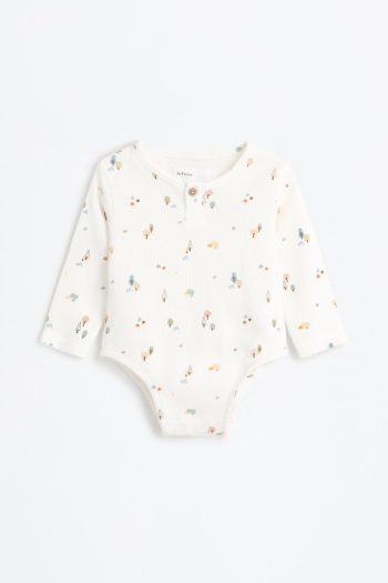 Waffle Fabric Bodysuit