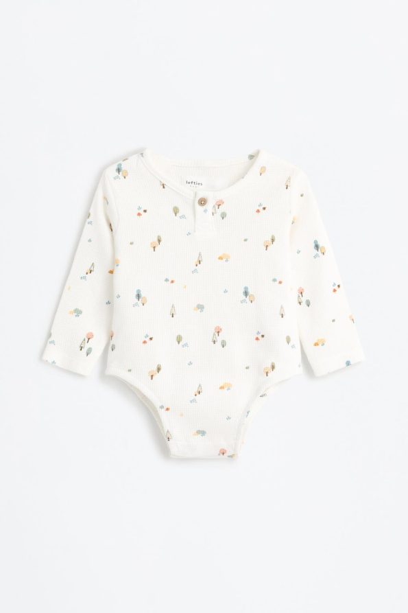 Waffle Fabric Bodysuit