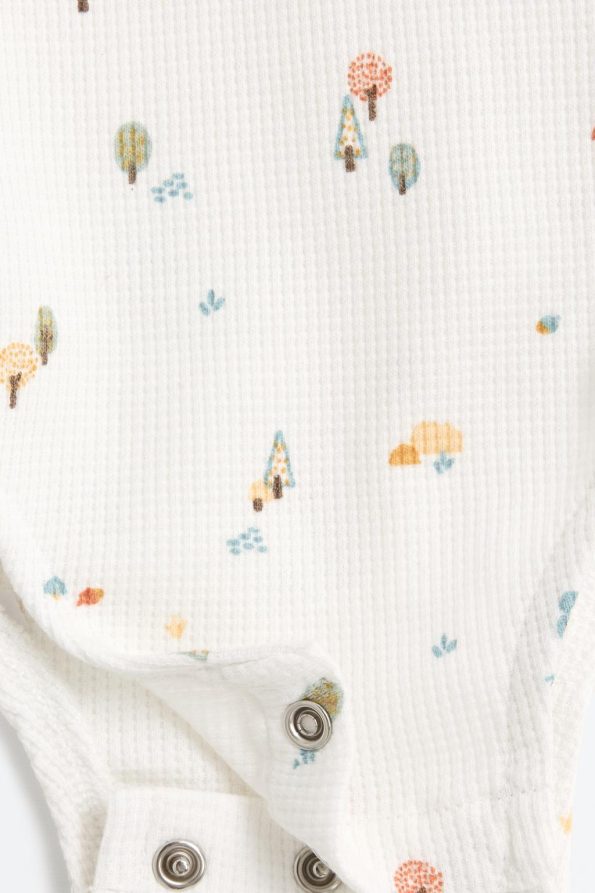 Waffle Fabric Bodysuit
