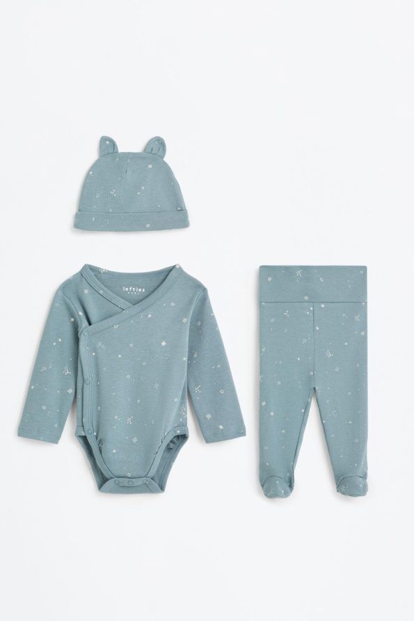 Three-Piece Bodysuit, Tights, and Hat Set