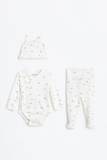 Three-Piece Bodysuit, Tights, and Hat Set