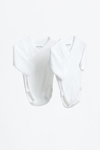 2-Pack Long Sleeve Kimono Bodysuit Set