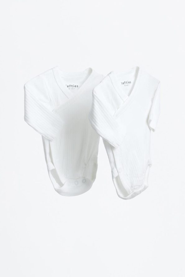2-Pack Long Sleeve Kimono Bodysuit Set