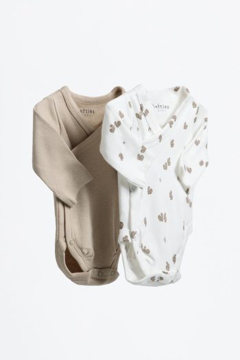2-Piece Coordinated Kimono Bodysuit Set