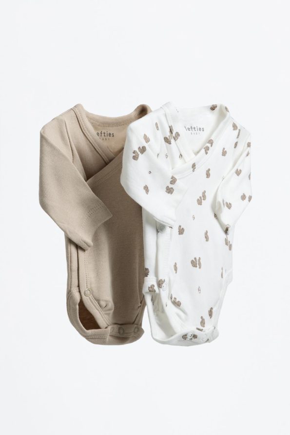 2-Piece Coordinated Kimono Bodysuit Set