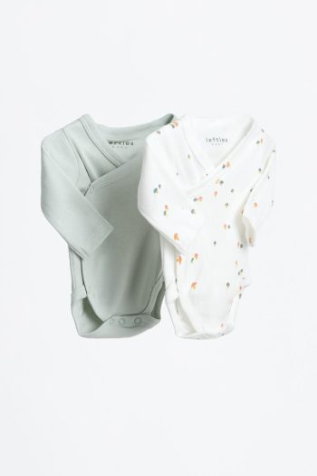 2-Piece Matching Kimono Bodysuit Set