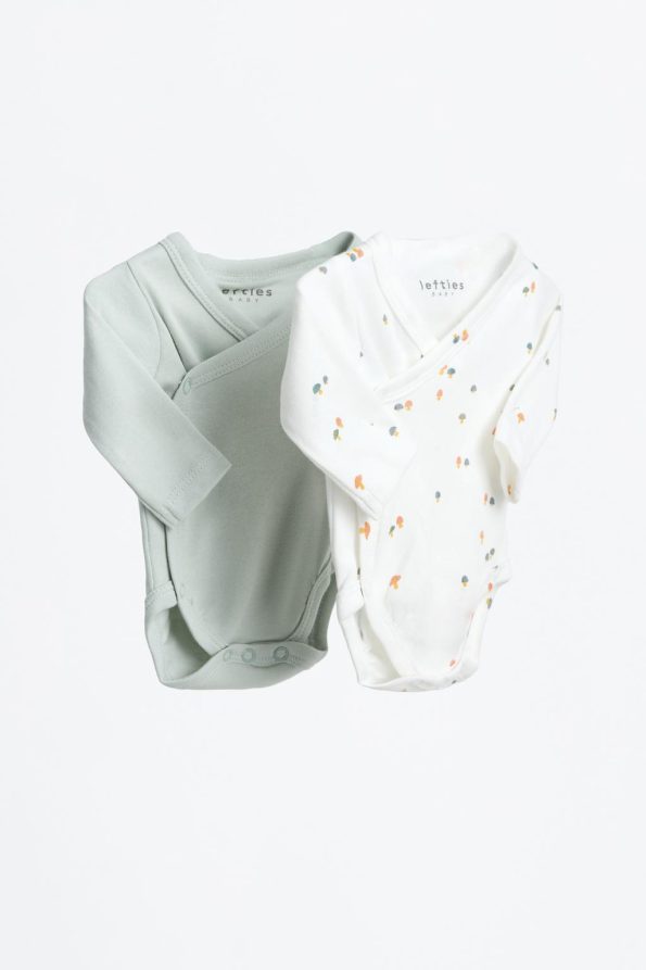 2-Piece Matching Kimono Bodysuit Set