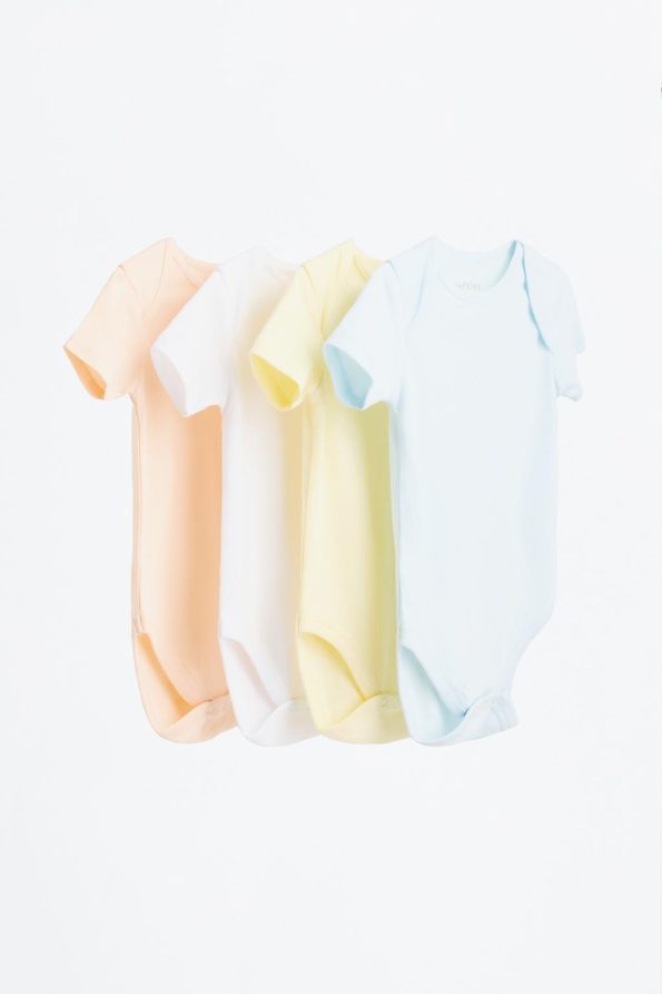 4-Pack Basic Long Sleeve Bodysuits