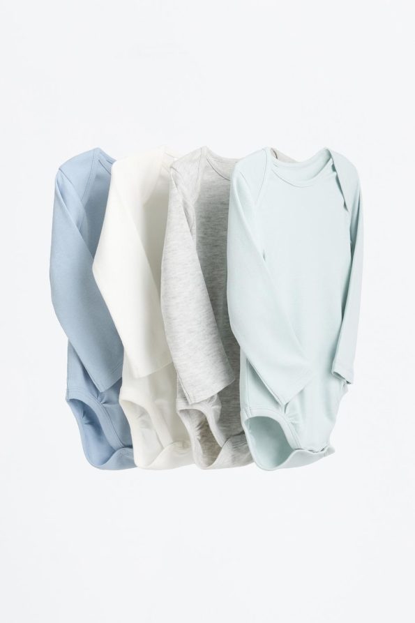 4-Pack Long Sleeve Bodysuits