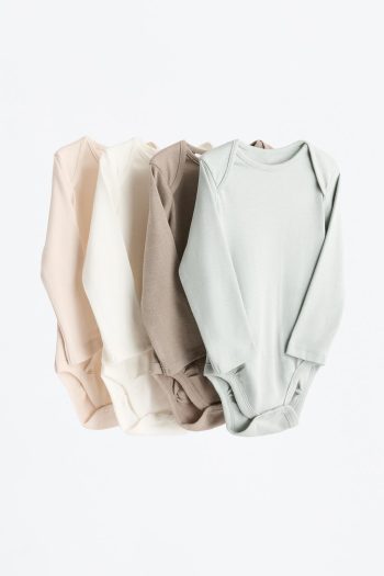 4-Piece Long Sleeve Bodysuit Set