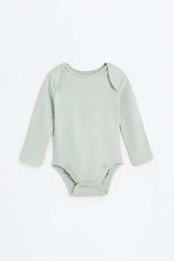 2-Piece Contrast Bodysuit Set