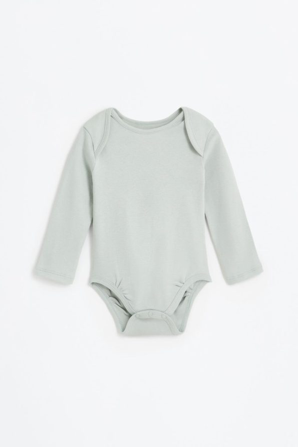2-Piece Contrast Bodysuit Set