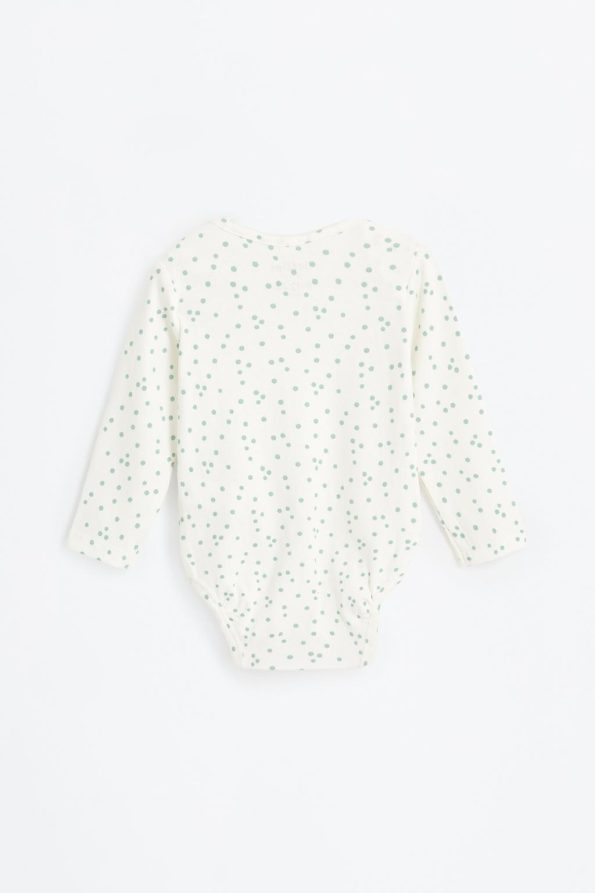 2-Piece Contrast Bodysuit Set