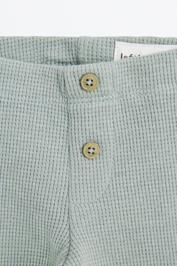 Waffle Fabric Trousers