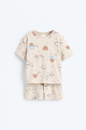 Patterned Short Pajama Set
